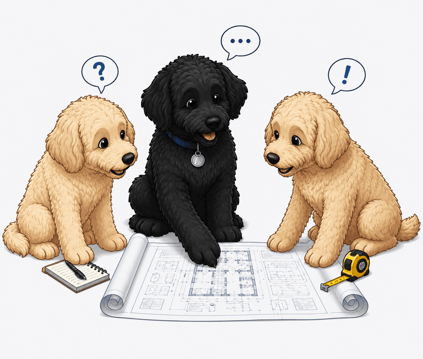 VTI mascot puppies trio